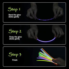 SHATCHI 20Pcs Glow Sticks 8 inches and Connectors Neon Colours Kit for Bracelets, Rings Necklace Halloween Rave Fancy Dress Party Props Bag Fillers Toys Favours