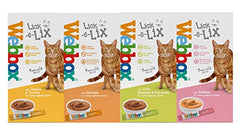 Webbox Lick-e-lix Cat Food Yoghurt Variety Pack (1 x Salmon 1 x Chicken 1 x Liver Sausage 1 x Cheese & Taurine)