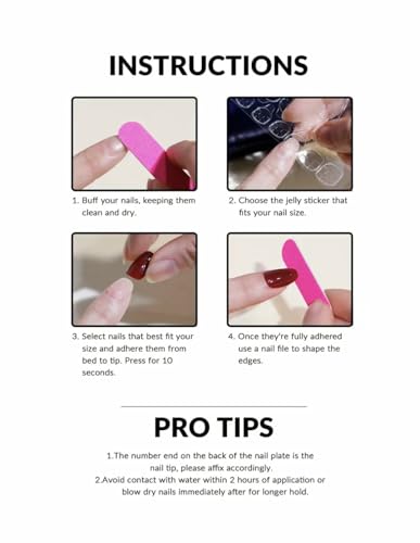 False Nails Medium Square French Manicure Fake Tips Press On Full Cover Nails