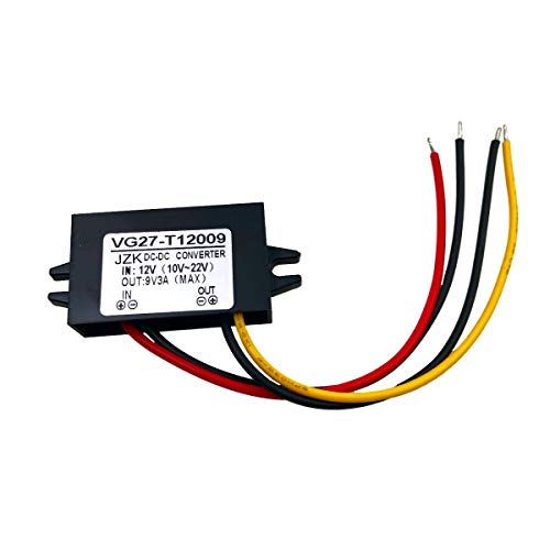 JZK Car power converter 12V to 9V 3A DC/DC duck converter module for phone car audio radio LED display