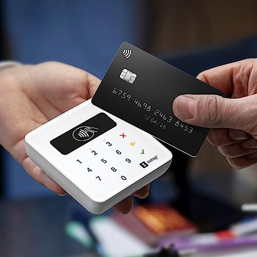 SumUp Air mobile card terminal for contactless payments with Credit & Debit Card, Apple & Google Pay - NFC RFID practical money card reader