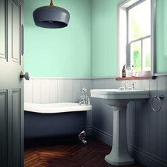 Johnstone's - Bathroom Paint - Silk Spa - Mid Sheen Finish - Stain Blocker Paint - Use in Moist & Damp Areas - Low Odour - Dry in 1-2 Hours - 12m2 Coverage per Litre - 2.5L