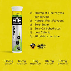 Science In Sport Hydro Hydration Tablets, Variety Pack Pineapple Mango, Berry, Lemon Flavour Plus Electrolytes, 20 Effervescent Tablets per Bottle (3 Bottles)