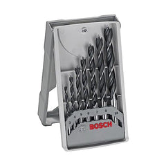 Bosch 2607017034 Professional 7-Piece Robust Line Brad Point Drill Bit Set (for Wood, Accessories for Drill Drivers) , Black/Silver , 14.1 x 8.3 x 2 cm