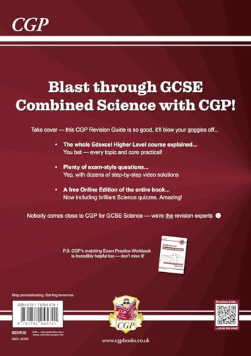 New GCSE Combined Science Edexcel Revision Guide - Higher includes Online Edition, Videos & Quizzes: for the 2024 and 2025 exams (CGP Edexcel GCSE Combined Science)