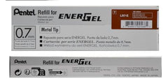 Pentel LR7-C Refill Ink for EnerGel Pentel BL57/77/107/108/407 brown