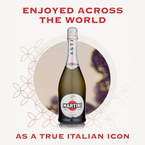 MARTINI Asti Sparkling Wine, Medium-Sweet Italian Wine, 7.5% ABV, 75cl / 750ml