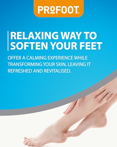 Profoot Moisturising Foot Socks - Deep Treatment for Feet - Ideal for Dry Skin - Soothes, Softens & Deeply Hydrates Cracked Heels and Skin - Intensive Repair for Dry Skin with Vitamin E & Tea Tree