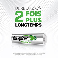 Energizer Rechargeable AA Batteries, Universal Double AA, Pack of 4