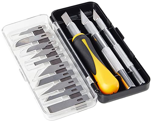 Modelcraft PKN3305/S Precision Craft Knife Set , Silver , 16 Piece