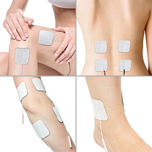 Med-Fit 1 TENS Electrode Pads - 12 Long-Lasting Self-Adhesive Pads (3 Packs of 4) for TENS Machines