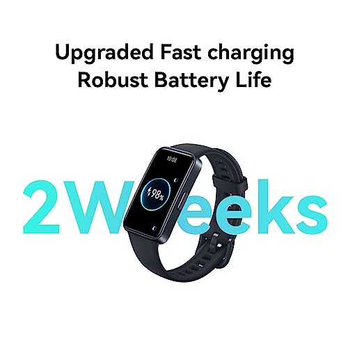 HUAWEI Band 8 Fitness Watch - Ultra Thin Smart Band design with Up to 2 Weeks Battery Life Activity Trackers Compatible with Android & iOS with Full Health Management & Sleep Tracking -Midnight Black