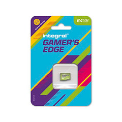 Integral 64GB Gamer's Edge Micro SD Card for the Nintendo Switch Load and Save Games Fast, Store Games, DLC & Save Data, Built for the Nintendo Switch, Switch Lite & Switch OLED To Give You The Edge