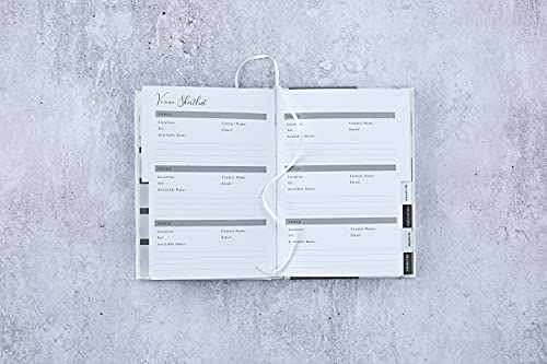 2019, Design By Violet Ultimate Wedding Planner, White, 5.8 inches X 8.3 inches, DBV-81-WPLAN (Pack of 2)