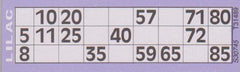 Jumbo Bingo Tickets pads 6 to view (Lilac)