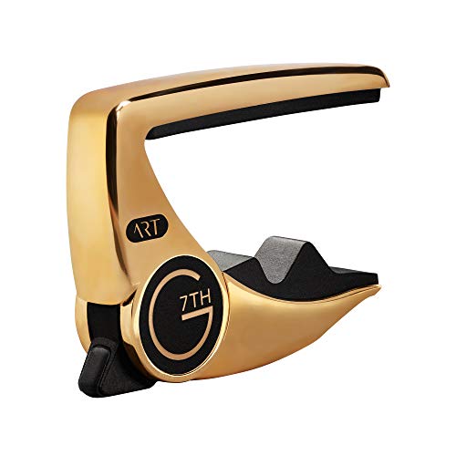 G7th Performance 3 Premium Guitar Capo (6 String 18kt Gold Plate C81053) with A.R.T. for Maximum Tuning Stability; for Acoustic and Electric Guitars