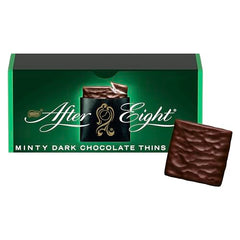 Nestlé After Eight Dark Mint Chocolate Box 300g   Thin Squares Of Mint Fondant Wrapped In Dark Chocolate   Christmas Chocolate Gift  Festive Chocolate Box  After Dinner Mints