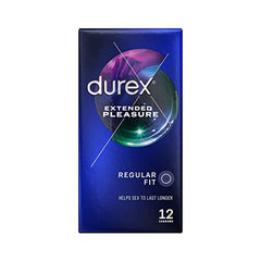 Durex Extended Pleasure Condoms - Pack of 12