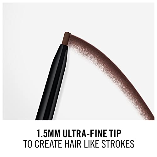 Rimmel Brow Pro Micro Dark Brown 003 Brown Eyebrow Cosmetic Defining & Filling Solid With Long Lasting Claim Eye Cosmetic Waterproof Pencil X1 X1 Standard Female Eyebrow 1 Mu