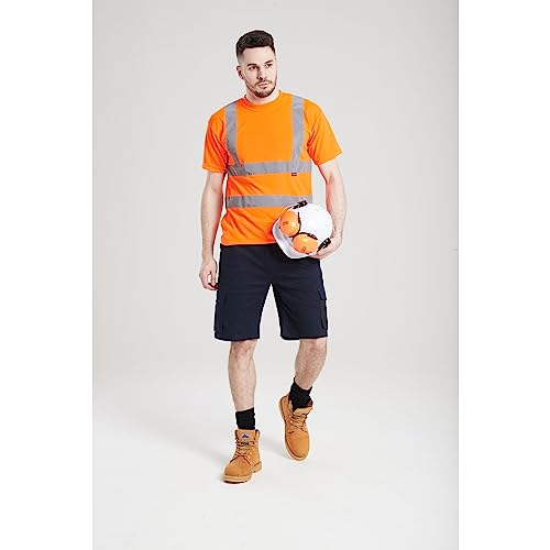 Portwest RT23 High Visibility Rail T-Shirt Orange, Medium