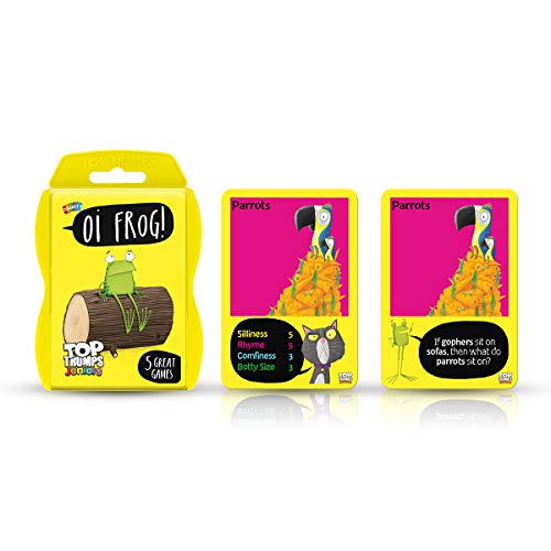 Top Trumps Oi Frog! Juniors Card Game, includes 5 games from Spot the Difference, Take 5, Mini , Observational Quiz and Pairs, educational gift and toy for boys and girls aged 3 plus