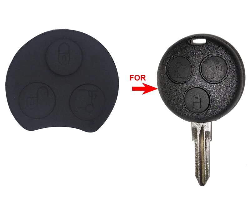 Multibao Smart Car 3 Buttons Remote Key Fob Case Shell City Roadster Fortwo Forfour Blade