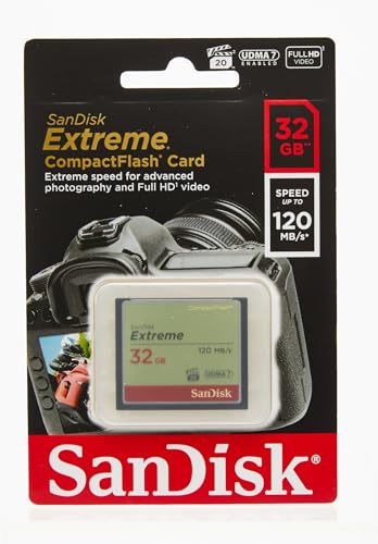 SanDisk Extreme 32 GB UDMA7 CompactFlash Card - Black/Gold