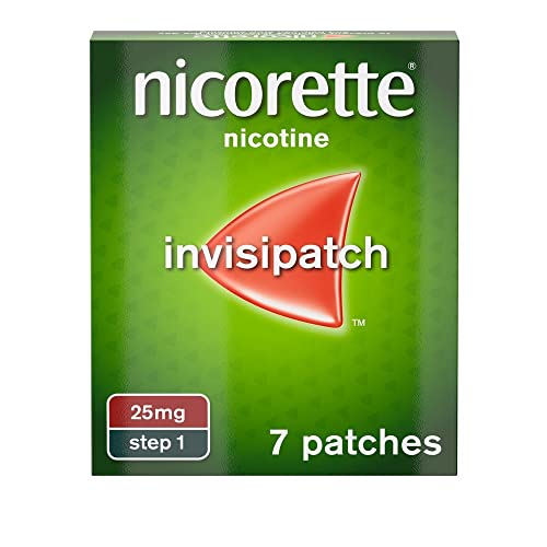 Nicorette Step 1 Invisi Patch Nicotine 7 Patches, 25 mg