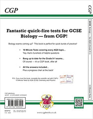 GCSE Biology: AQA 10-Minute Tests (includes answers): for the 2024 and 2025 exams (CGP AQA GCSE Biology)