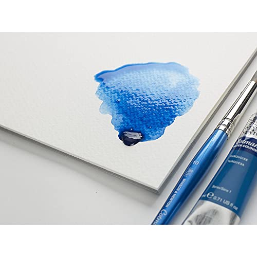 Winsor and Newton Watercolour Paper Pad, A4, 12 Sheets, 300 g/m�, Glue Bound, Cold Pressed, Acid , Mixture of 25 Percent Cotton and Cellulose Fibres, Natural White