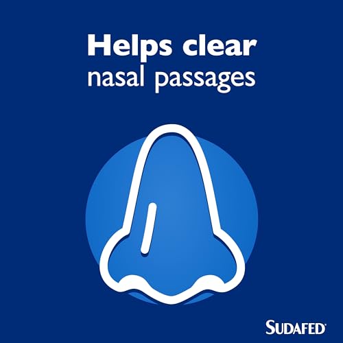 Sudafed Blocked Nose Spray, Relief from Congestion Caused by Head Cold and Allergies, Sinusitis, Helps Clear The Nasal Passage, Lasts Up to 10 Hours and Gets to Work in 2 Minutes, 15 Ml