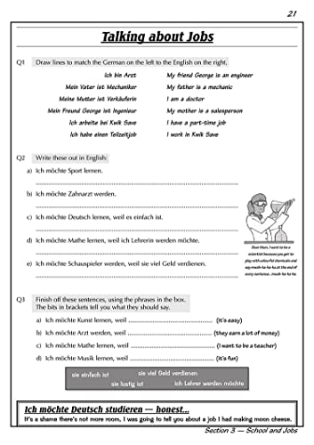 KS3 German Workbook with Answers: ideal for Years 7, 8 and 9