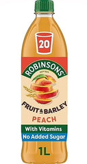 Robinsons Fruit & Barley Peach Squash, 1 l (Pack of 1)