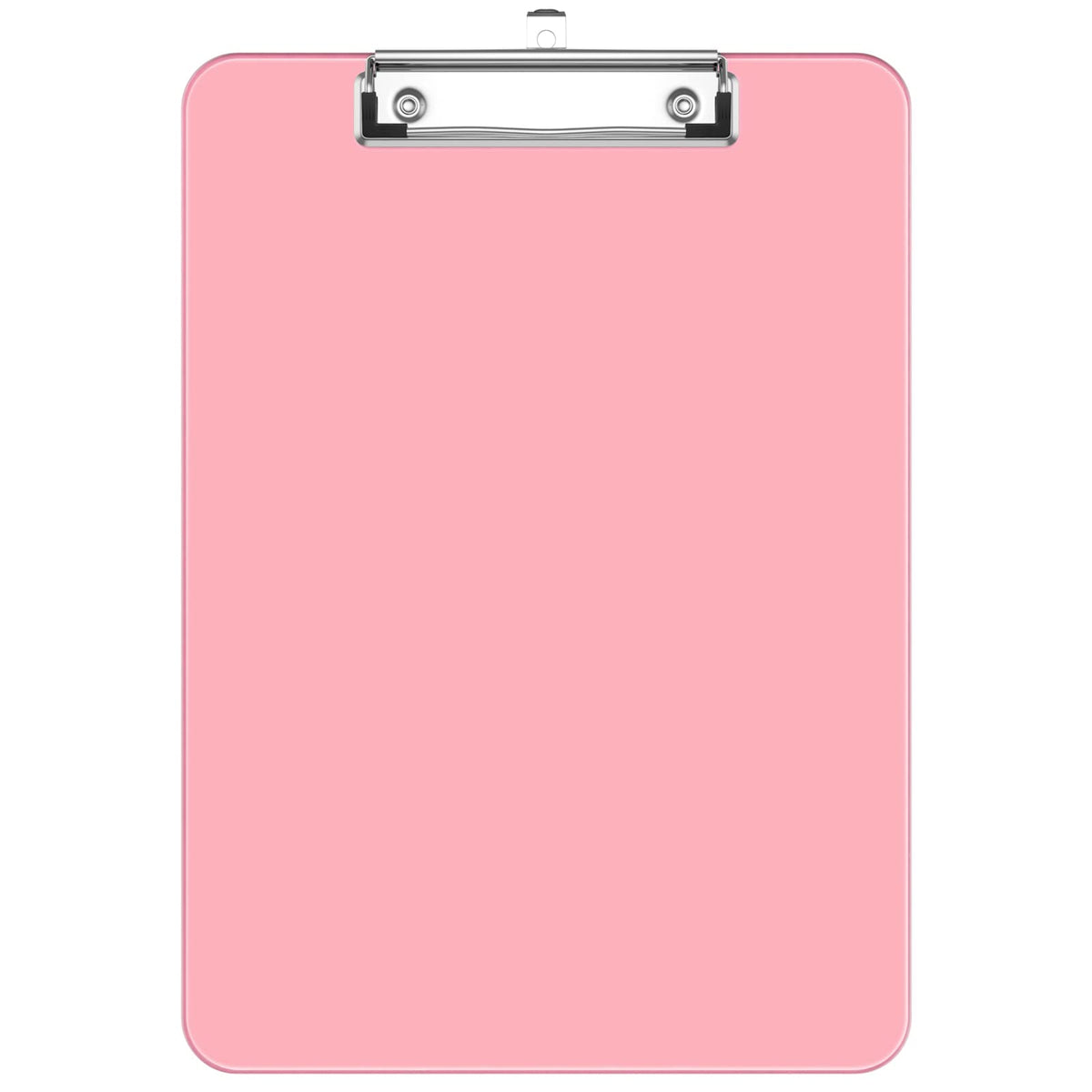 Hnogri Plastic Clipboards, Pink Clipboard Standard A4 Letter Size Clipboards for Students, Office Supply, Clip Board with Low Profile Clip, Size 12.5 x 9 Inch(Pink)