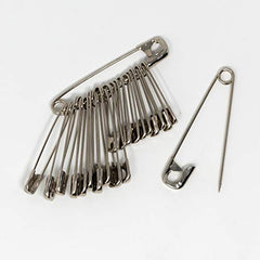 Korbond - 50 Piece Safety Pin Pack, Nickel, Packaging may vary