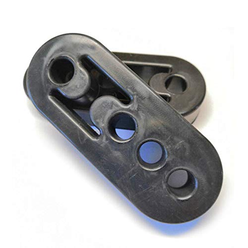 2 PCS NEW Universal Car Exhaust Rubber Mount Vehicle Exhaust Pipe Mounting Mount Rubber Hanger Bracket