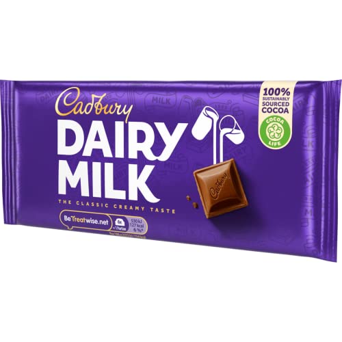 Cadbury Dairy Milk Chocolate Bar 110g (Pack of 2)