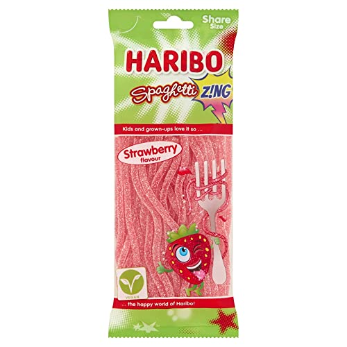 Strawberry Spaghetti Zing 140g Sweets Sharing Bag