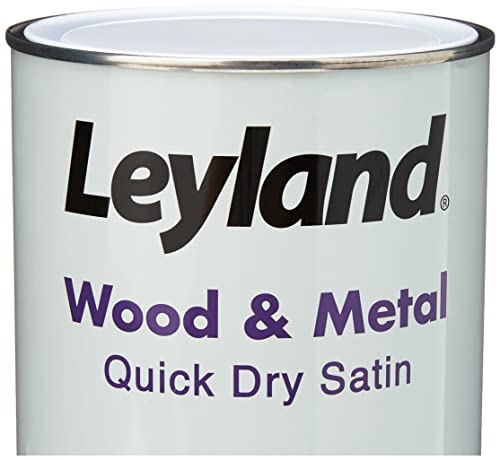 Leyland Wood & Metal Quick Dry Satin, Brilliant White, 1.25 Litre