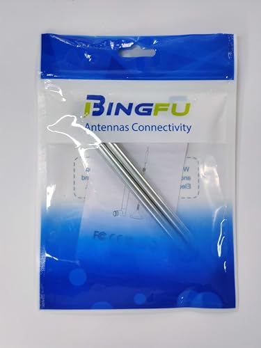 Bingfu FM Portable Radio Antenna DAB Telescopic Antenna TV Radio Antenna 2 Kit for DAB AM/FM Stereo Reception