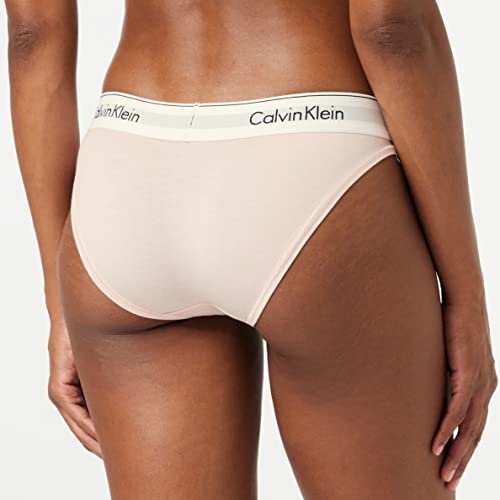 Calvin Klein - Women's Underwear - Bikini Brief - Modern Cotton - Medium Rise Waist - Signature Waistband Elastic - Brown - S