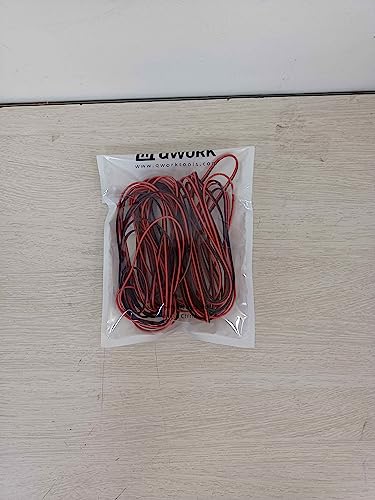 QWORK® 10 Meter 22AWG Electrical Wire, 2 Core Black Red Wire Cable, Extension Wire Cable, for Car LED Strip Light