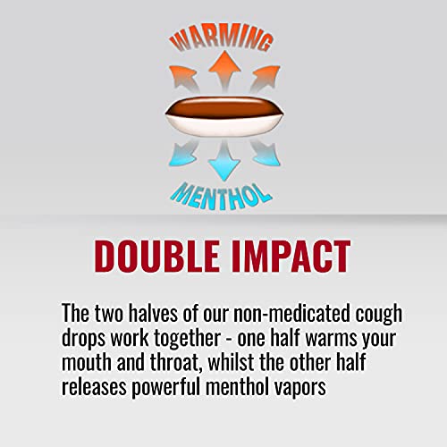 Covonia Double Impact Cough Drops Berry Blast 51g Extra Strong warming flavour and menthol vapour