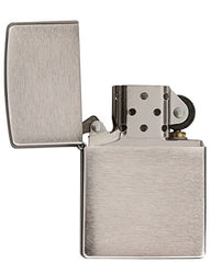 Zippo Windproof Lighter Metal Long Lasting Zippo Lighter Best with Zippo Lighter Fluid Refillable Lighter Perfect for Cigarettes Cigar Candle Pocket Lighter Fire Starter Classic Chrome Designs