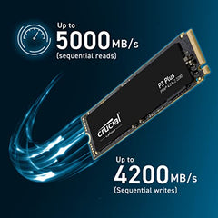 Crucial P3 Plus 500GB M.2 PCIe Gen4 NVMe Internal SSD - Up to 4700MB/s - CT500P3PSSD8