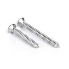 50 Pcs Self Tapping Screws, M5 x 55mm Multi Purpose Screws, 304 Stainless Steel, Phillips Flathead Screws for Wood, Drywall and Furniture