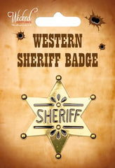 Wicked Costumes Western Sheriff Badge Adult Fancy Dress Accessory