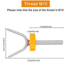 Y Shape Pressure Mounted Gate Threaded Spindle Rods Stair Gate Screws Bolts M10 for Baby Gates Dog Pet Gates 2 PCS