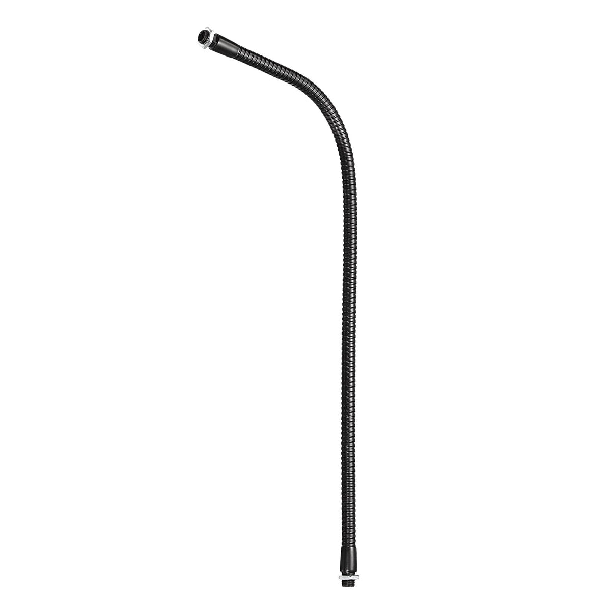 PATIKIL 17.7 inches Microphone Gooseneck, M10 Fine Thread Metal Universal Hose Flexible Arm Gooseneck Tube Extension for Multifunction DIY, Black