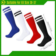 Zuimei 4 Pairs Childrens Football Socks Kids Football Socks Breathable Soccer Socks Long Football Sports Socks for Kids Boys Girls Youth Junior Running, Training, Rugby, Hockey (Aged 5-13)